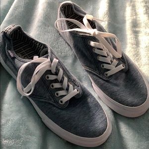 Low top vans denim blue wash